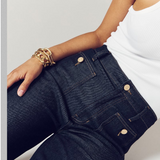 DenimElegance - Plus Flare Pants