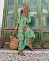 Lucia – V Neck Boho Dress