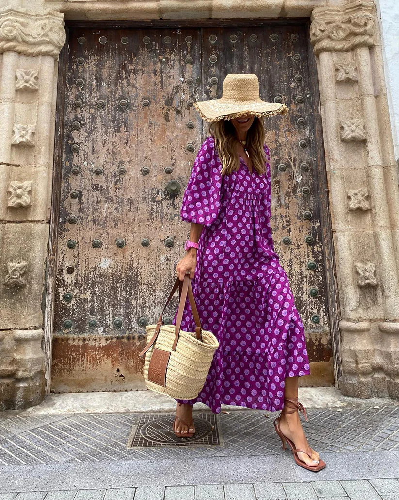Lucia – V Neck Boho Dress