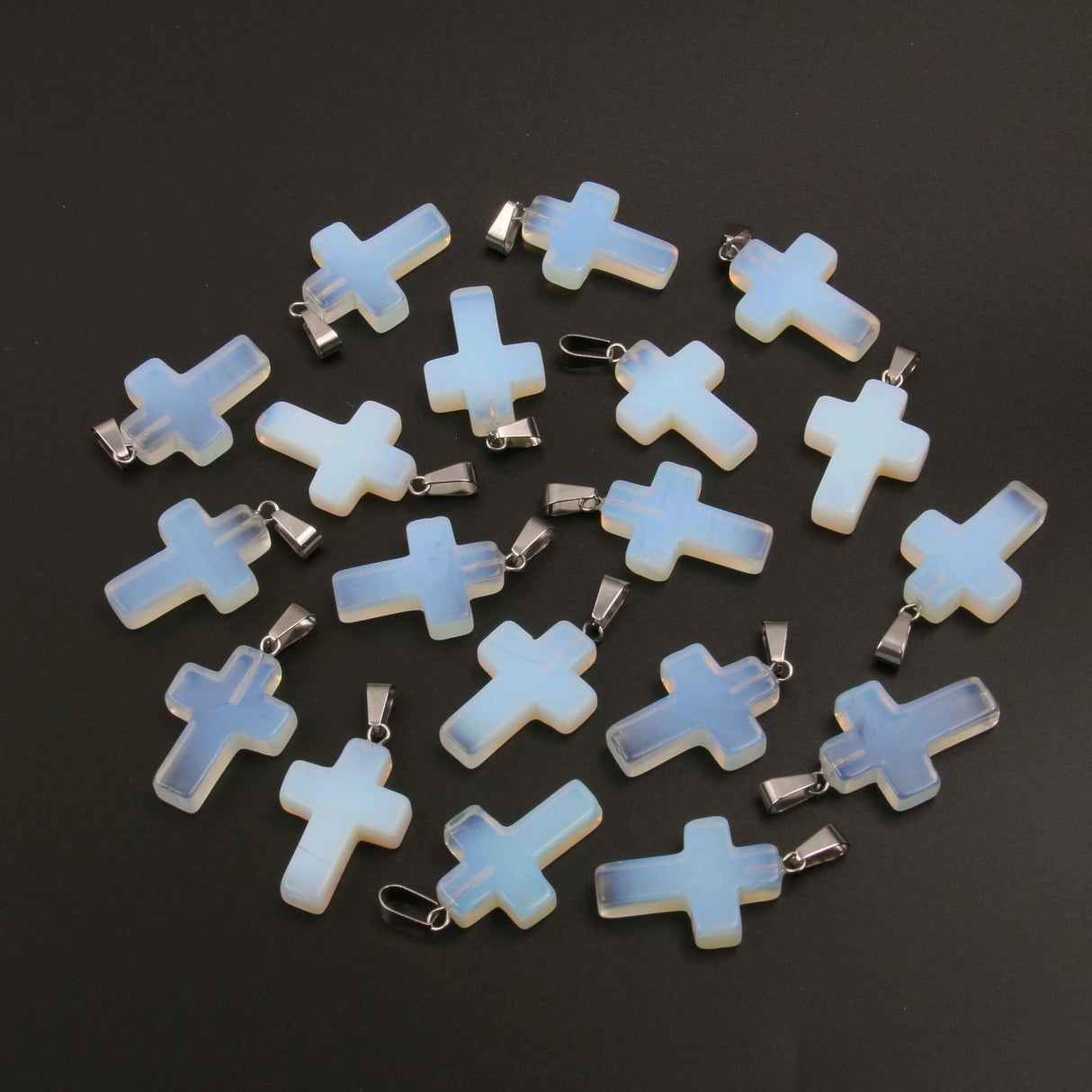 Stancra - Easter Natural Stone Crystal Cross (4 Pcs)