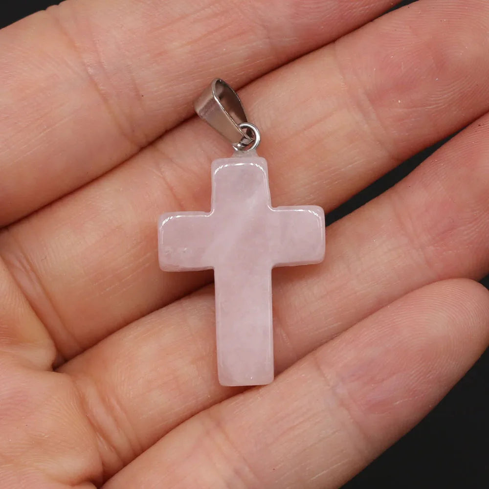 Stancra - Easter Natural Stone Crystal Cross (4 Pcs)