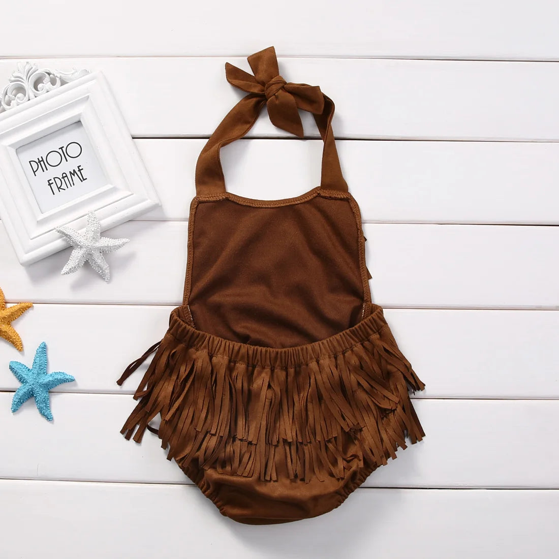 Lullaby - Cute Baby Girl Tassel Jumpsuit Summer Outfit