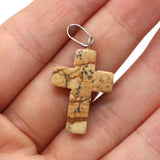 Stancra - Easter Natural Stone Crystal Cross (4 Pcs)