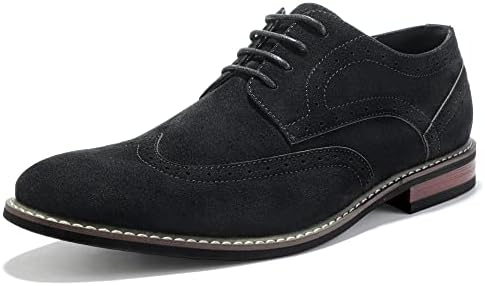 Mofri Men's Suede Wingtip Oxford Shoes