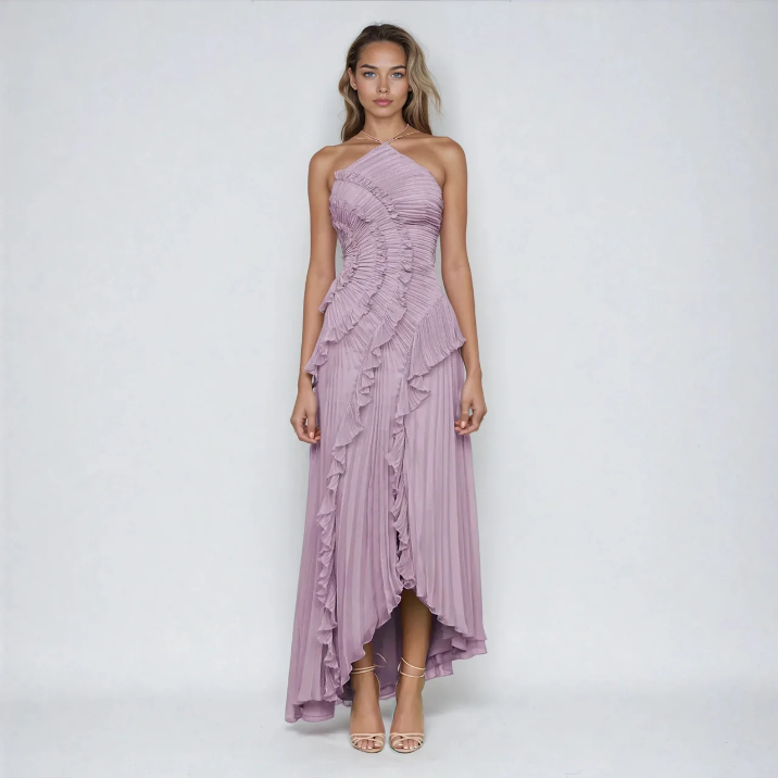 GlamTiera - Ruffled Maxi Dress
