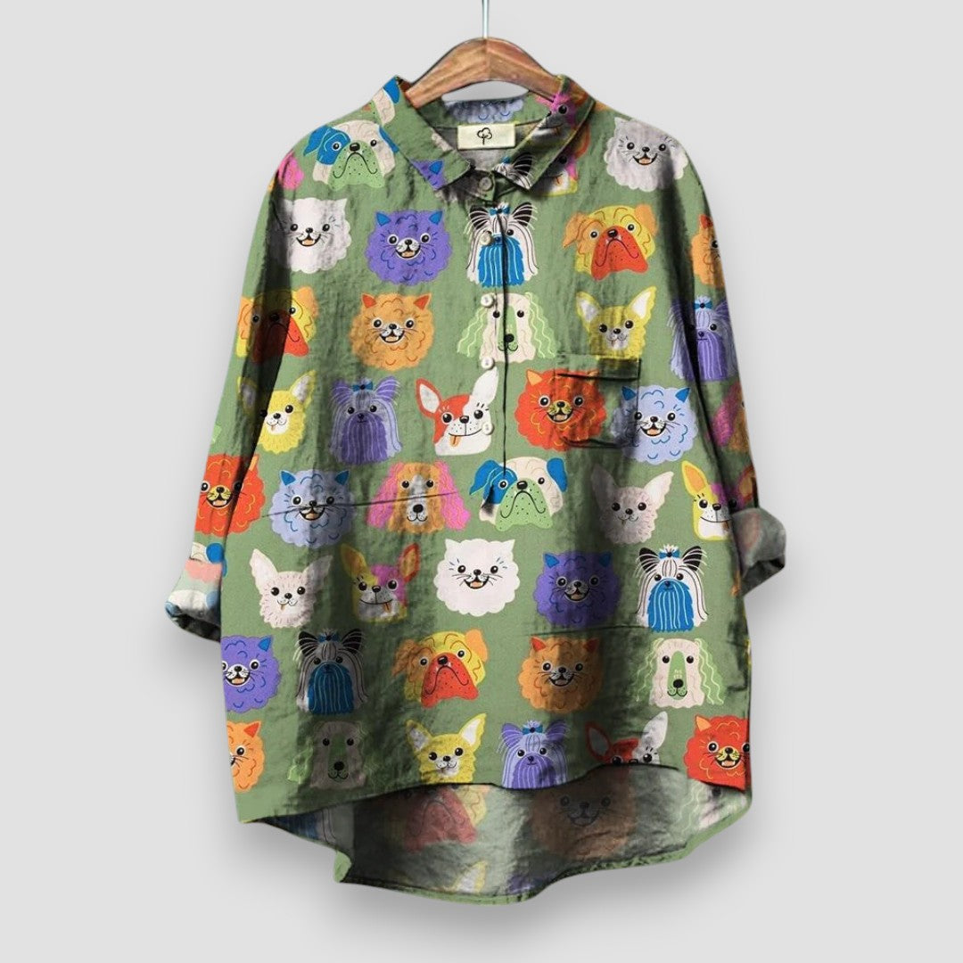 TropiChic - Animal Print Blouse