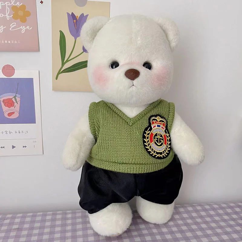 Toylly - Handmade Bear Plush Toy with Dress (30cm)