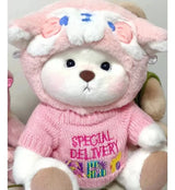 Toylly - Handmade Bear Plush Toy with Dress (30cm)