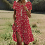 BohoChic Grace - Ethnic Midi Dress