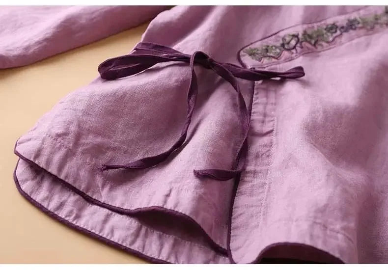 ZenMuse - Ethnic Embroidered Hanfu Top