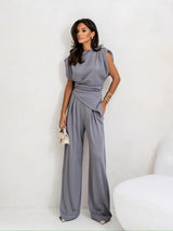 CurveLuxe Trend - Plus Size Pants Set