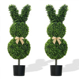 Artifeign - 35" Crafted Bunny Topiary