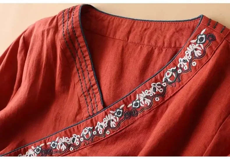 ZenMuse - Ethnic Embroidered Hanfu Top