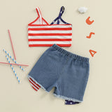 FreedomChic - USA Flag Outfit Set