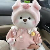 Toylly - Handmade Bear Plush Toy with Dress (30cm)