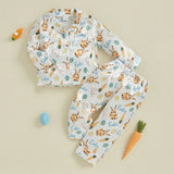 Paebaby - Kids Easter Sleepwear Outfit Pajamas Set