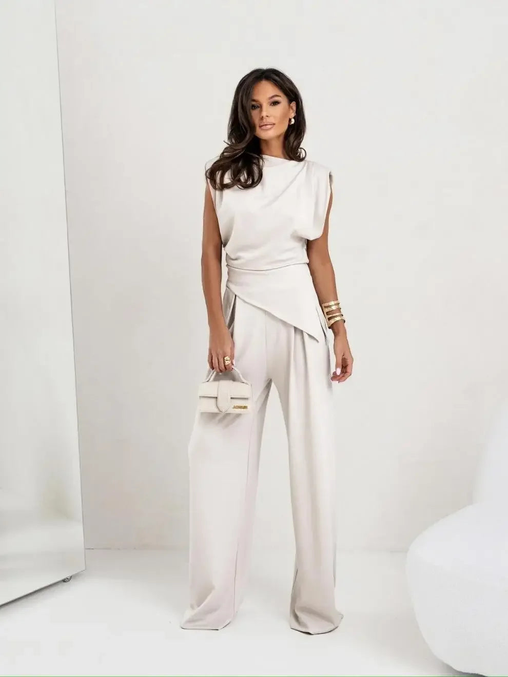 CurveLuxe Trend - Plus Size Pants Set