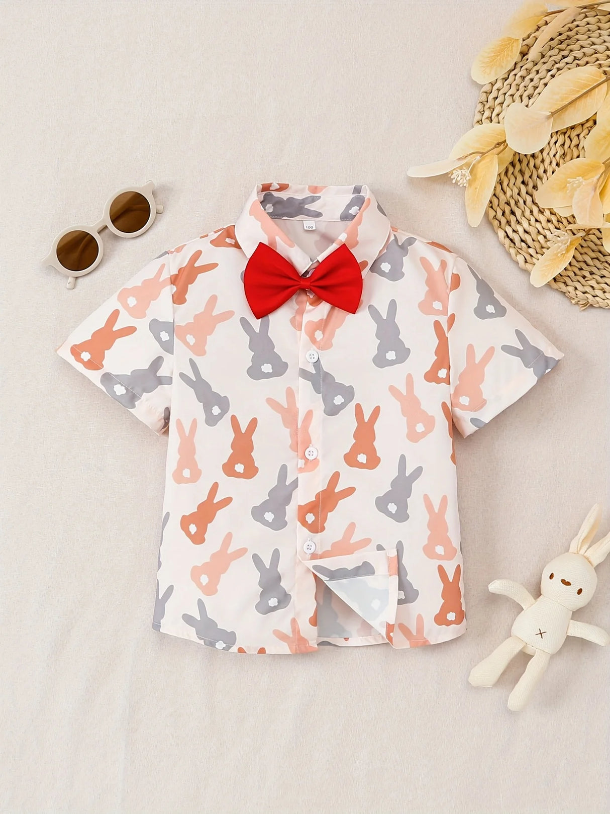 Elven - Children's Easter Short Sleeve Summer Shirt