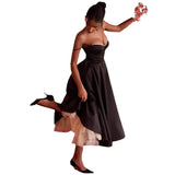 EuroVogue - Strapless Puff Dress