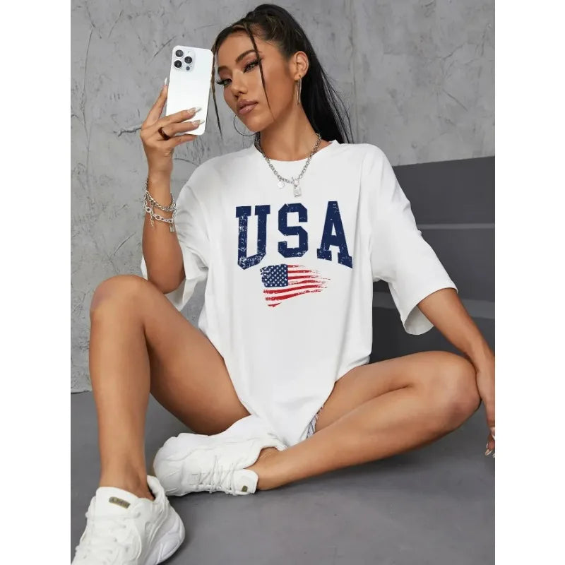 RetroWave - USA Flag Tee
