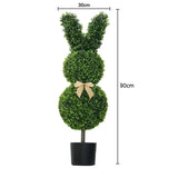 Artifeign - 35" Crafted Bunny Topiary