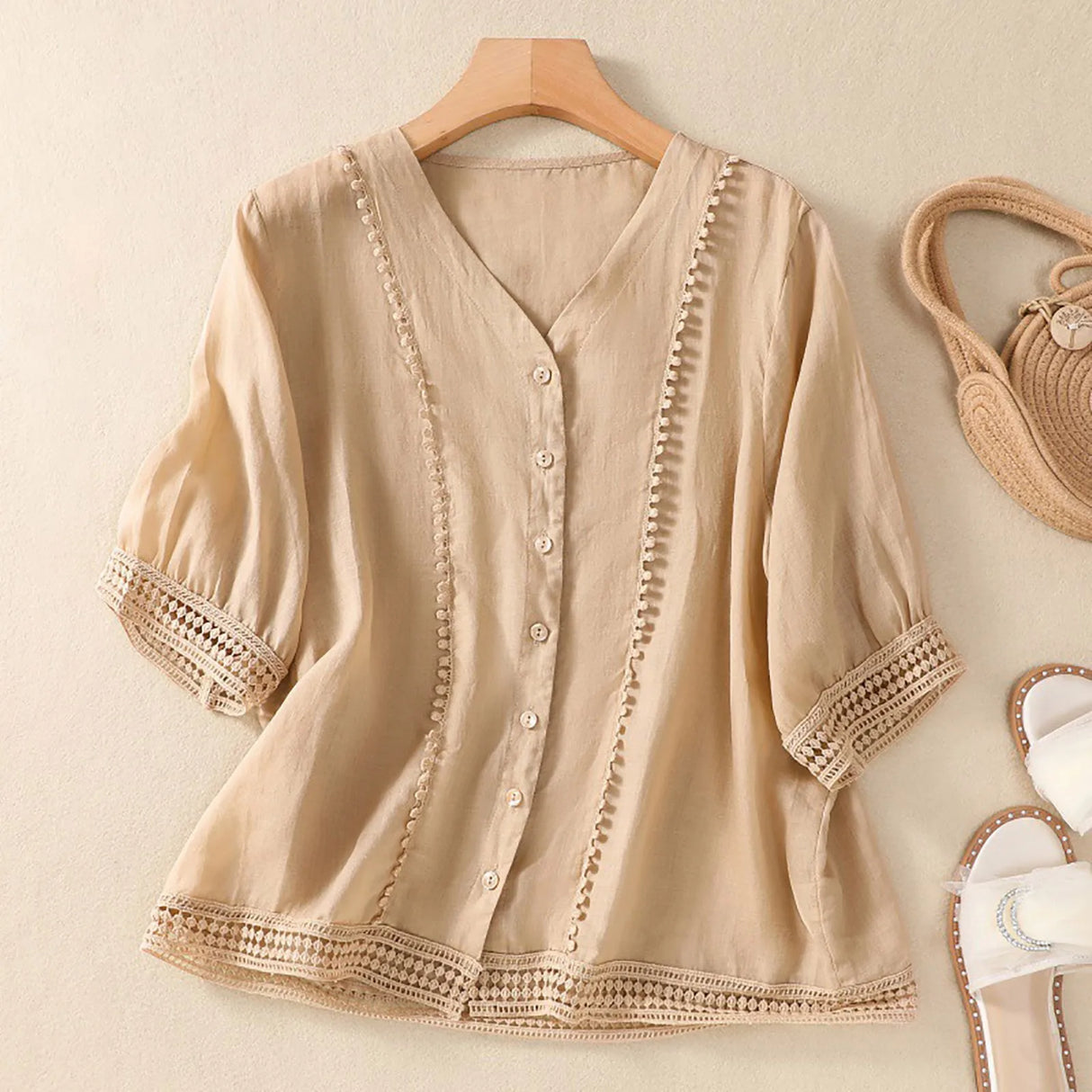 LaceLoom - Vintage Embroidered Blouse