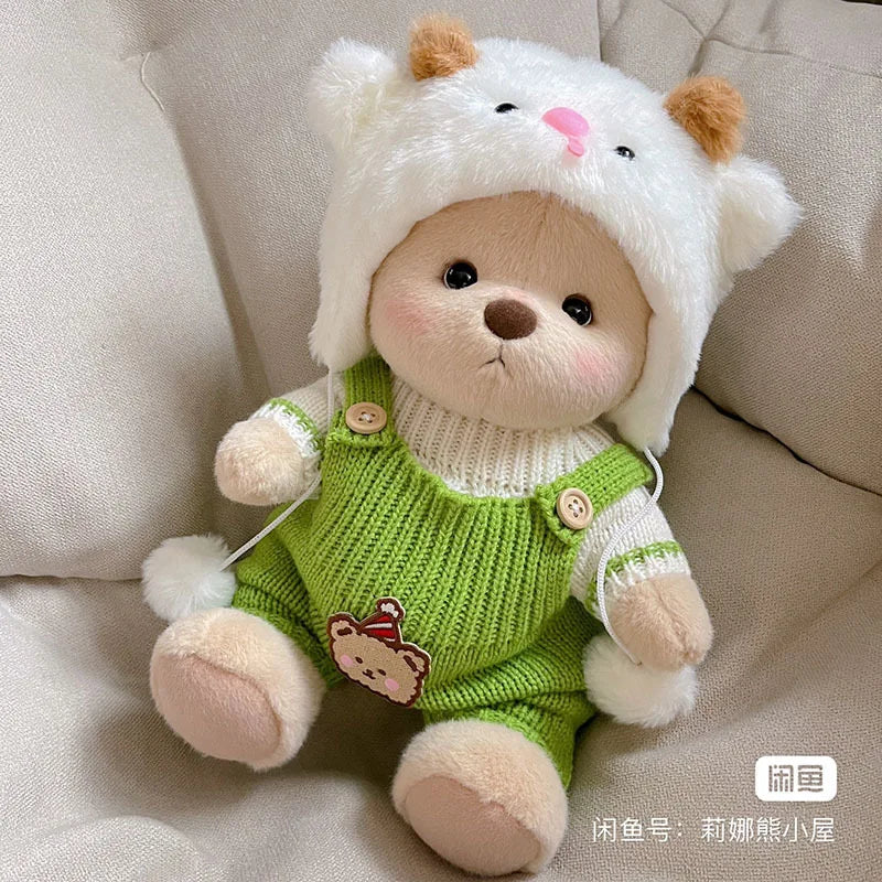 Toylly - Handmade Bear Plush Toy with Dress (30cm)