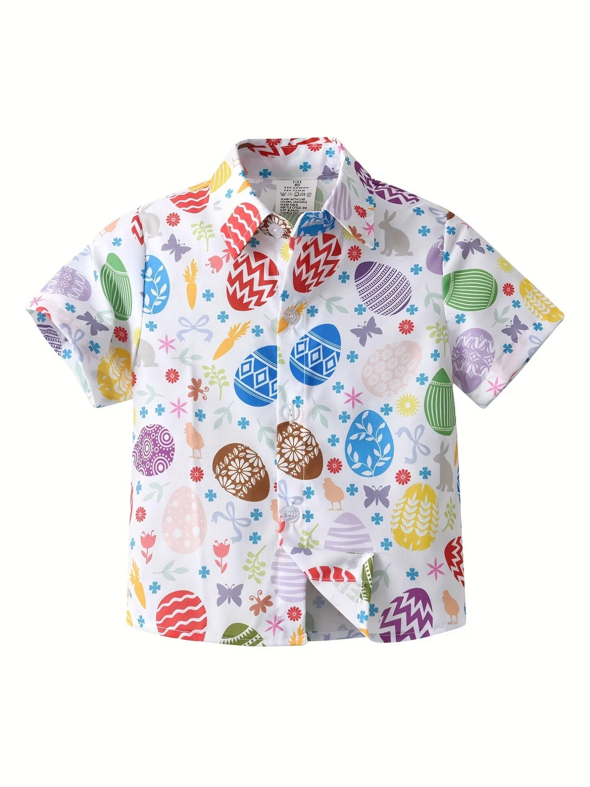 Elven - Children's Easter Short Sleeve Summer Shirt