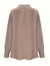 AutumnEase - Elegant Neck Shirt