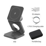 Granfone - 3-in-1 Foldable Magnetic Wireless Charging Station