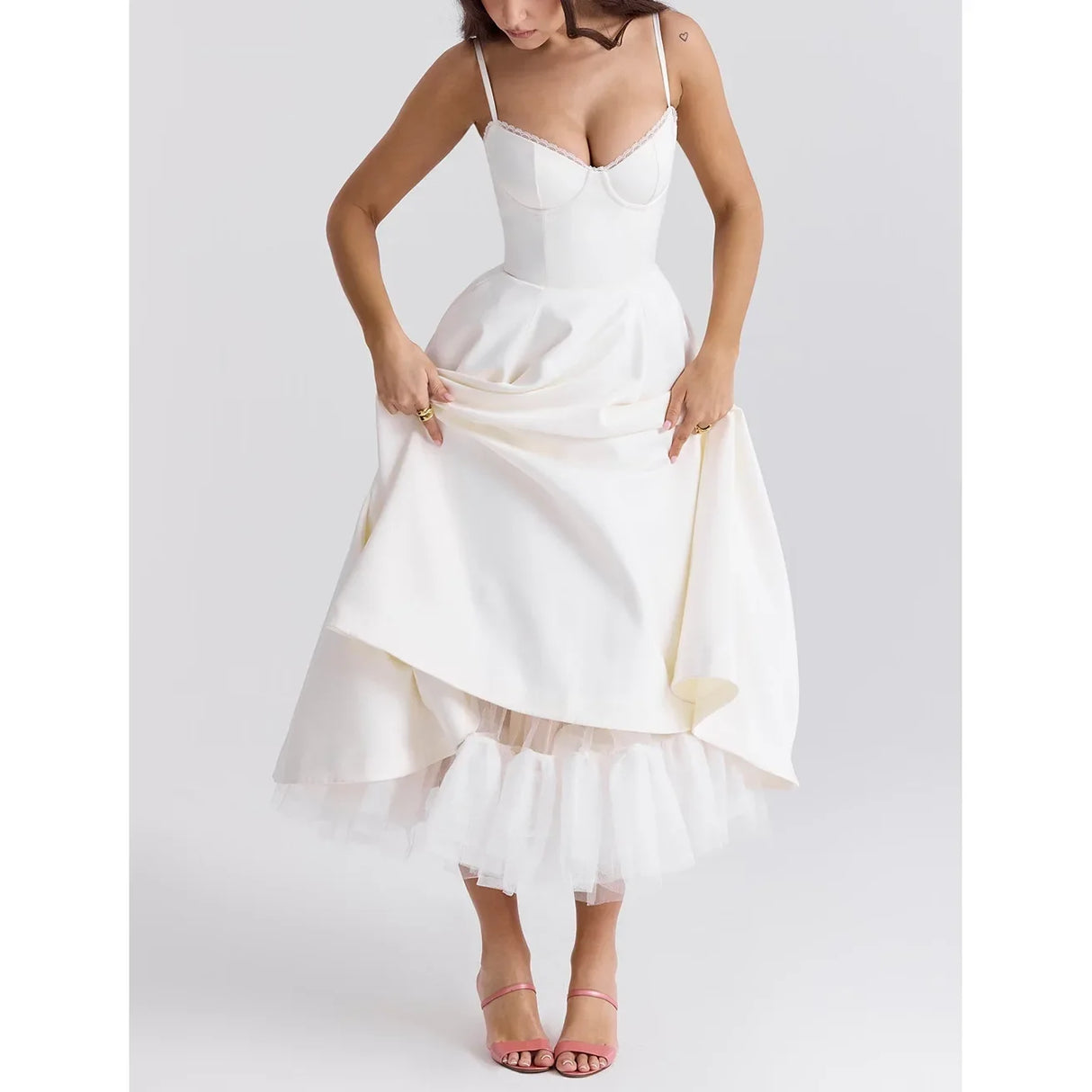 EuroVogue - Strapless Puff Dress