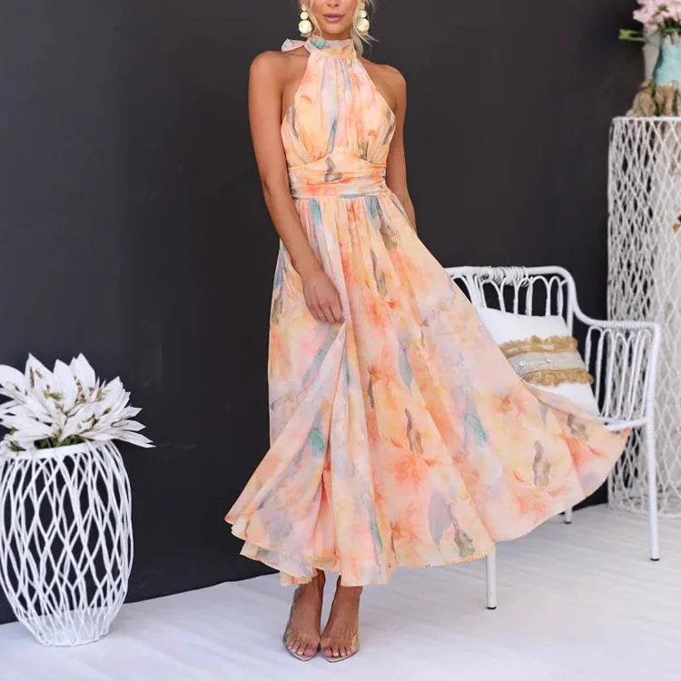 VestiLuxe - Backless Summer Dress