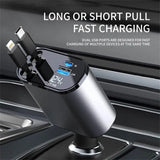 Atmocar - Fast Charge Retractable Car Charger