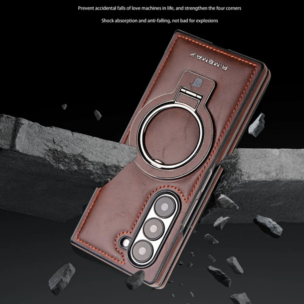 MagSafe Grip - Leather Ring Holder Case