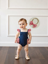 StarSpangle - Girls Patriotic Romper Set
