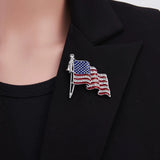 PatriotGleam - USA Flag Brooch Pin