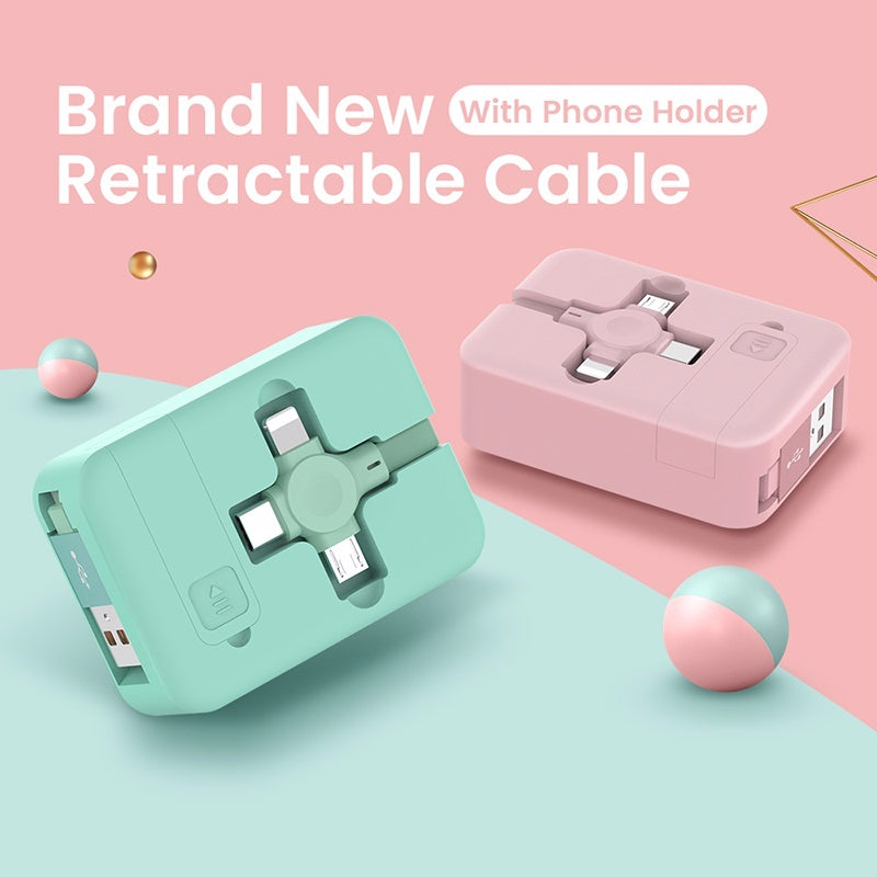 FlexiCharge - 3-in-1 Retractable Cable
