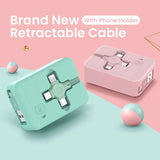 FlexiCharge - 3-in-1 Retractable Cable