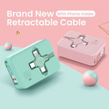 FlexiCharge - 3-in-1 Retractable Cable