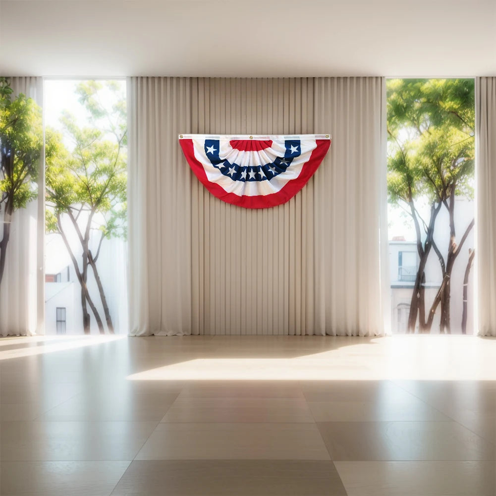 PatrioStyle - USA Pleated Fan Flag