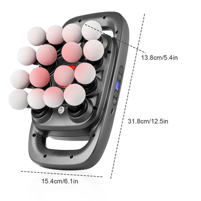 RelaxaPro - 16 Heads High-Frequency Body Massage Gun
