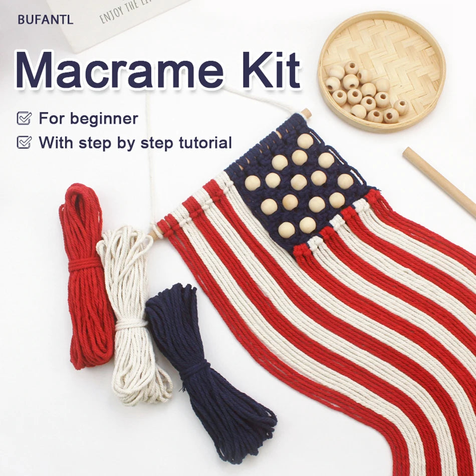 KnotNations - DIY US Flag Tapestry Kit