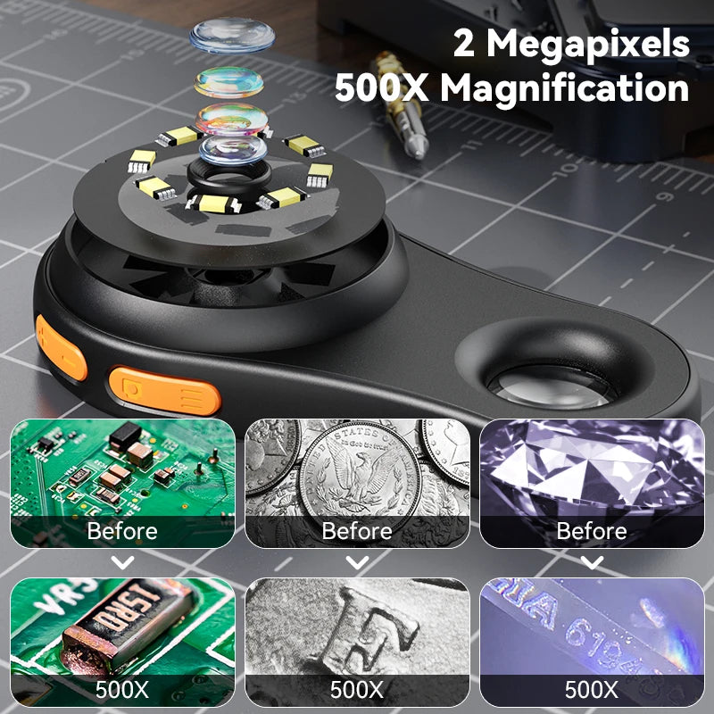 MicroView Pro - 500X Digital Microscope