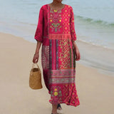 FloraVie - Vintage Floral Dress