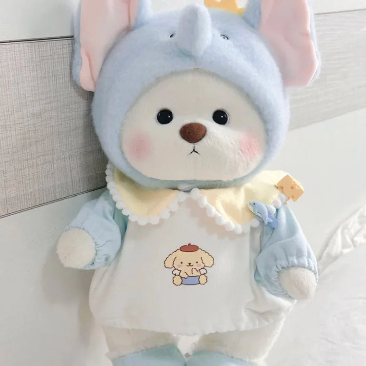 Toylly - Handmade Bear Plush Toy with Dress (30cm)