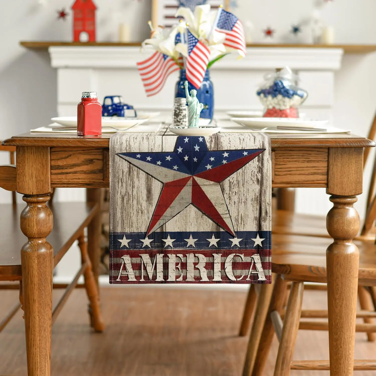RustiGlory - Patriotic Table Runner