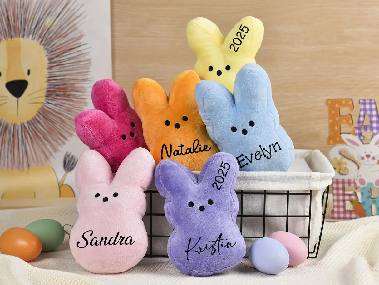 Plezpez - Custom Easter Peep Bunny Plush with Name