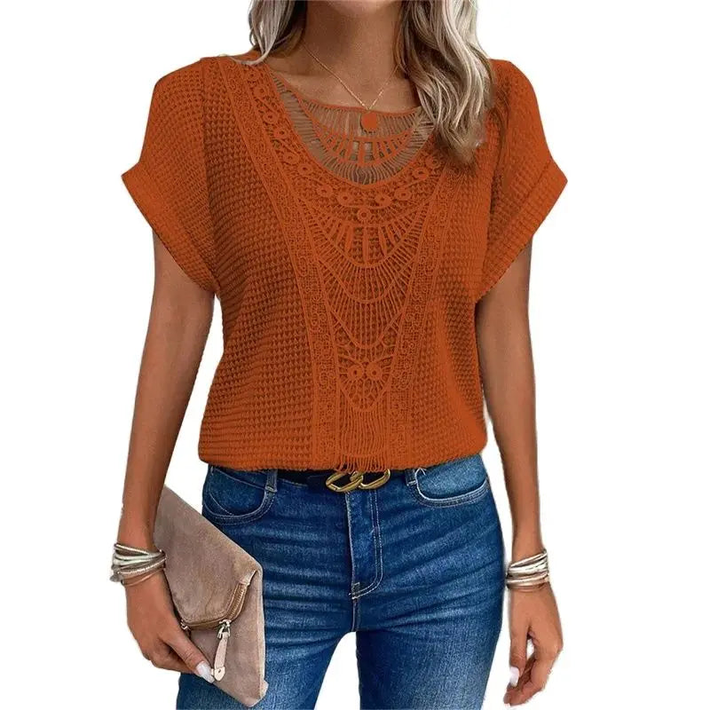 LaceEase - Elegant Casual Tee