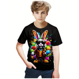 Locobun - Kids' Easter Print Short Sleeve T-Shirt