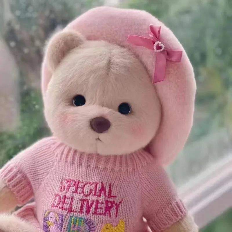 Toylly - Handmade Bear Plush Toy with Dress (30cm)